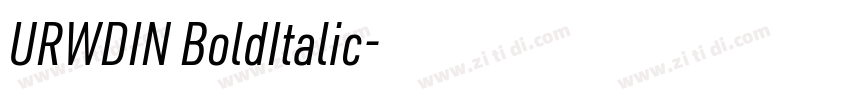 URWDIN BoldItalic字体转换